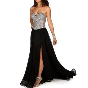 Terani Couture Black Celine Gown